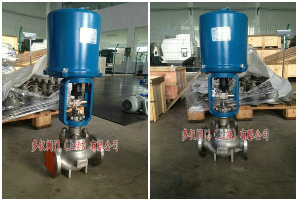 不銹鋼電子式電動單座調節閥圖片