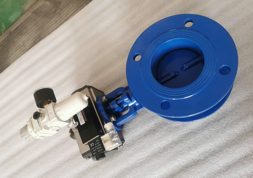 RTO、VOCS煙氣處理氣動蝶閥_除塵氣動通風蝶閥